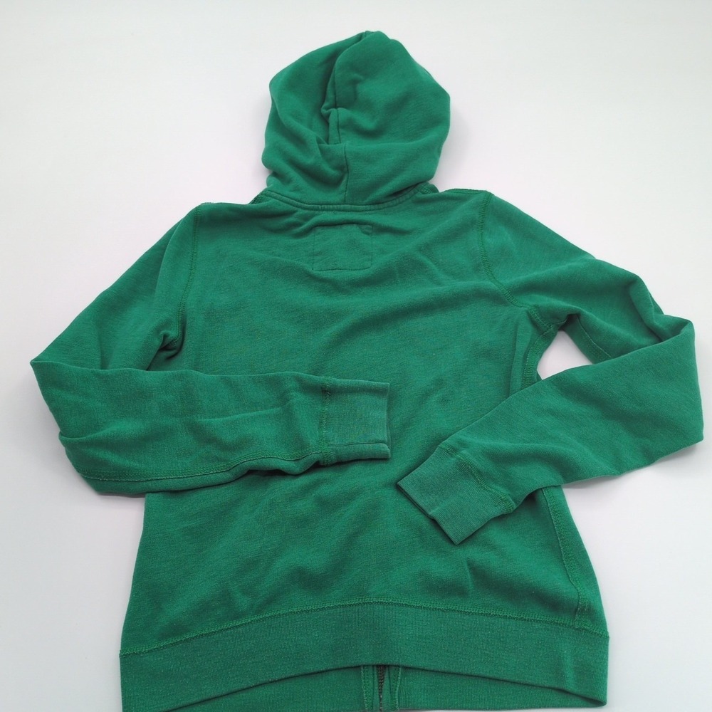 Vintage Y2K Hollister Surf Full‎ Zip Hoodie Green Spellout Embroidery Womens S - Picture 2 of 8